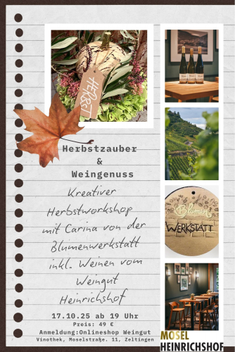 Herbstzauber & Weingenuss / Freitag 17.10.2025