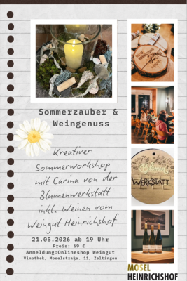 Kreativabend: Sommerzauber & Weingenuss Donnerstag 21.05.26